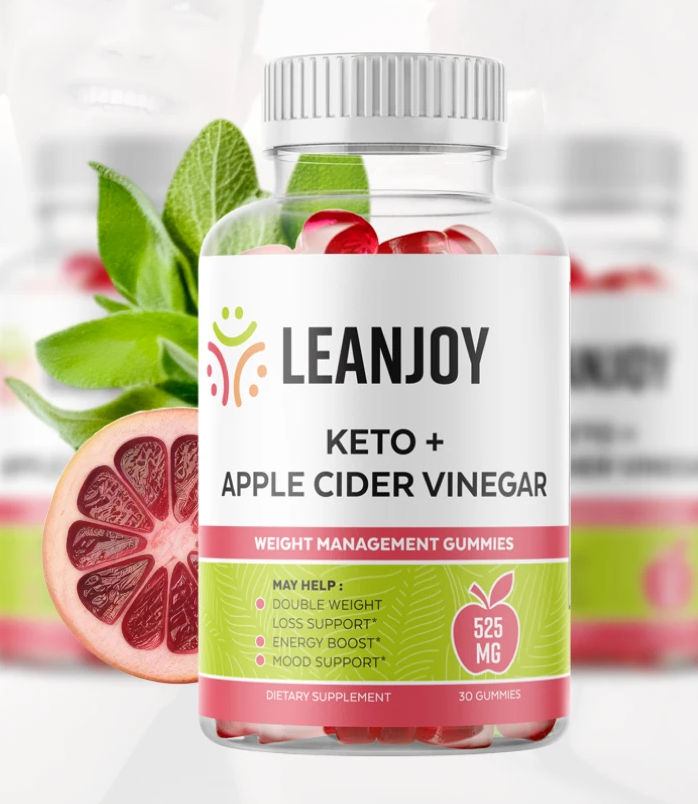 LeanJoy Keto ACV gummies bottle for stubborn fat loss and appetite control